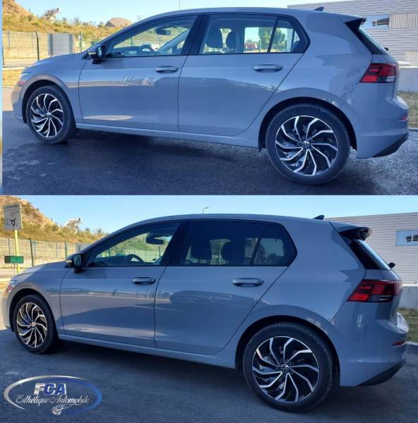 Vitres teintées complet sur une Golf