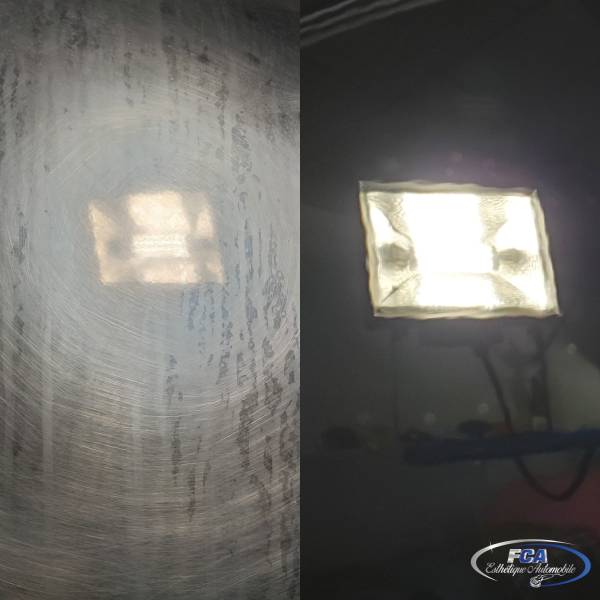 Avant / Après le polissage en deux étapes