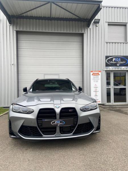 Protection PPF de la face avant d'une BMW M3 Compétition de Lyon